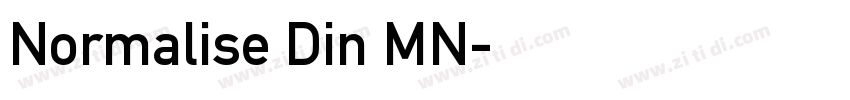 Normalise Din MN字体转换
